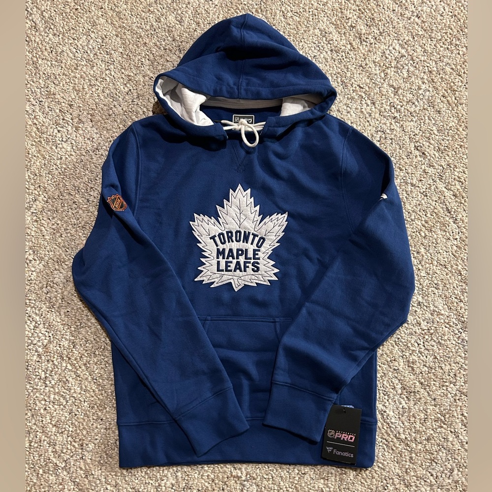 New Toronto Maple Leafs Authentic Pro Reverse Retro Hoodie Fanatics Size S NWT